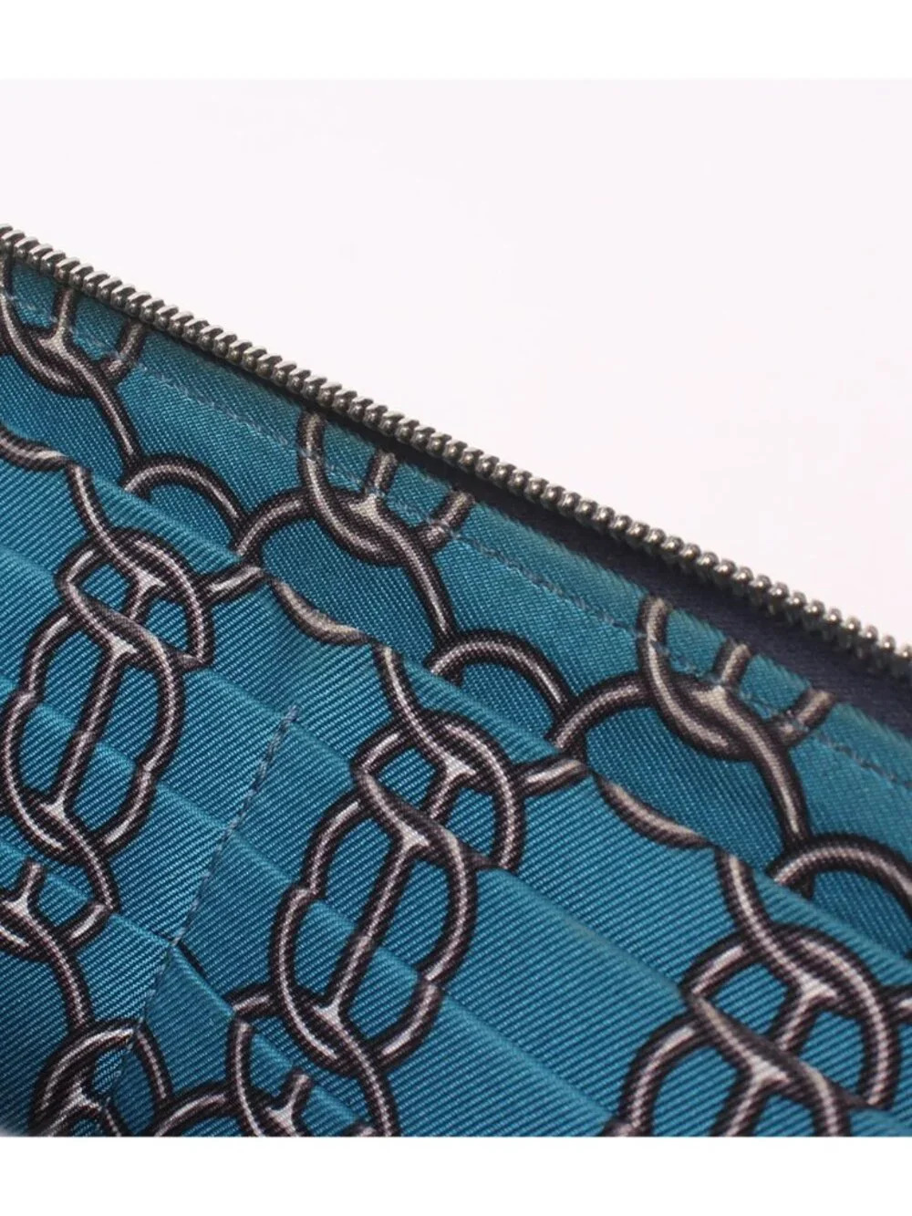 Hermes Zip Around Wallet Silver Azap Silk'in